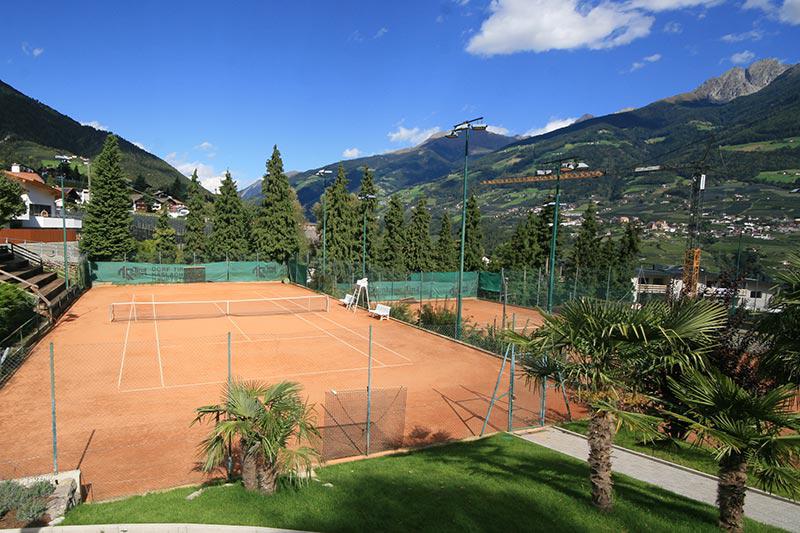 Tennisplatz in Dorf Tirol