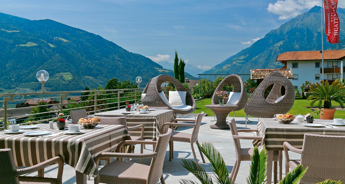 Breakfast on our panoramic terrace