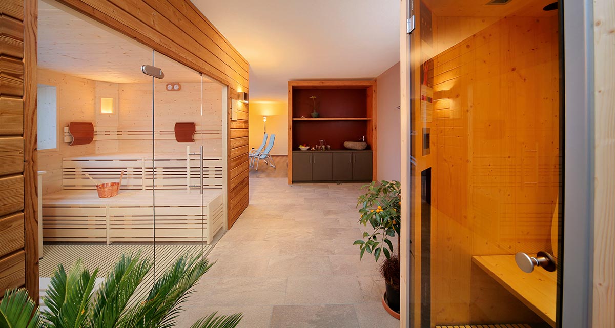 Sauna-area at the apartment hotel Beatenhof