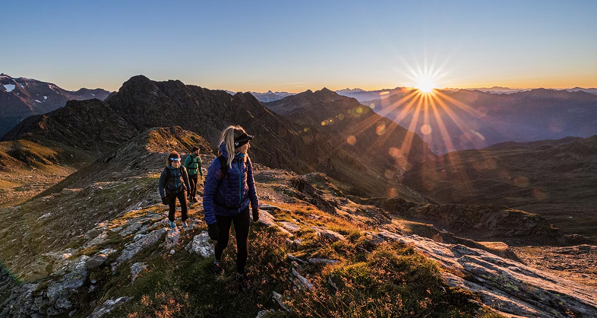 Salita alla Cima Muta al sorgere del sole